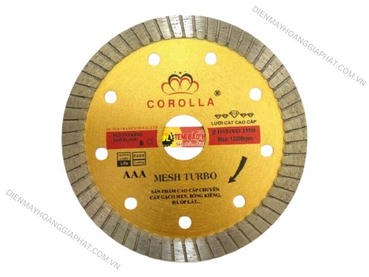 Lưỡi cắt gạch men Corolla 110mm