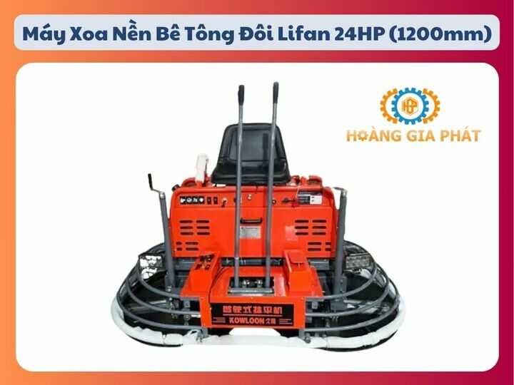 Máy xoa nền bê tông đôi Lifan 24HP (1200mm)