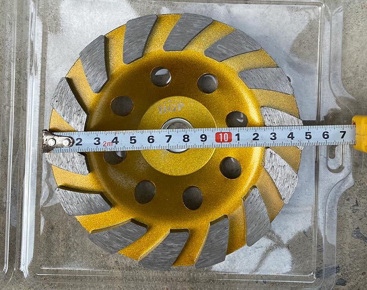 Kích thước đá mài sàn 150mm HGP