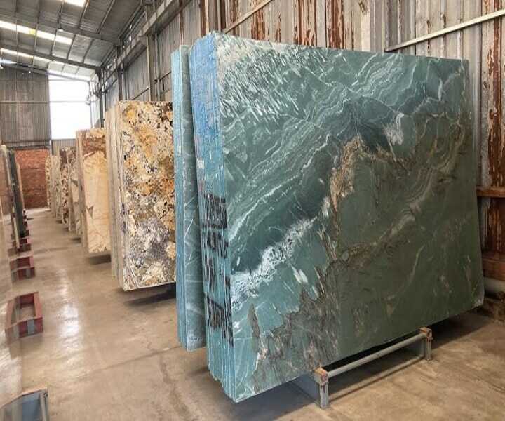 Các mẫu đá hoa cương màu xanh