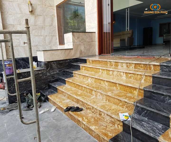 Những vậy liệu cần thiết trong thi công đá hoa cương cầu thang