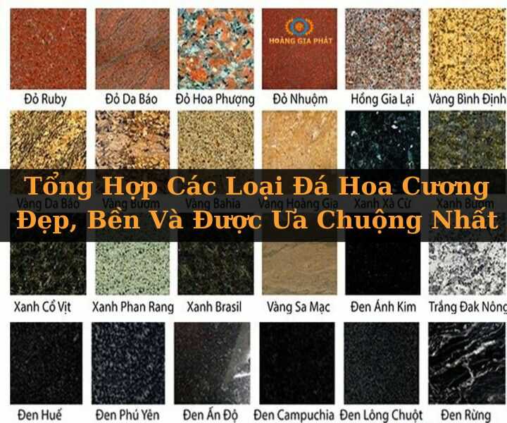 Tổng hợp các loại đá hoa cương an toàn và tốt nhất hiện nay