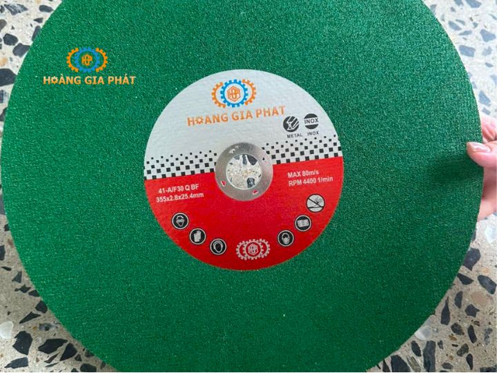 Đá cắt sắt inox HGP 355mm