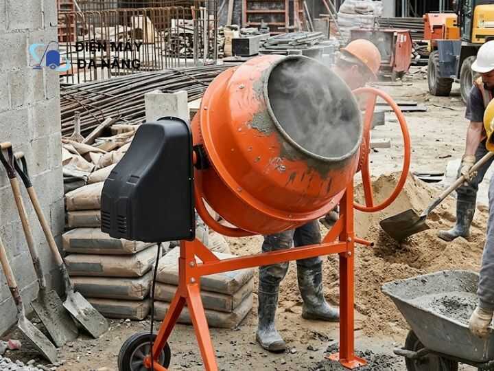 Máy trộn mini kiểu trộn tự do