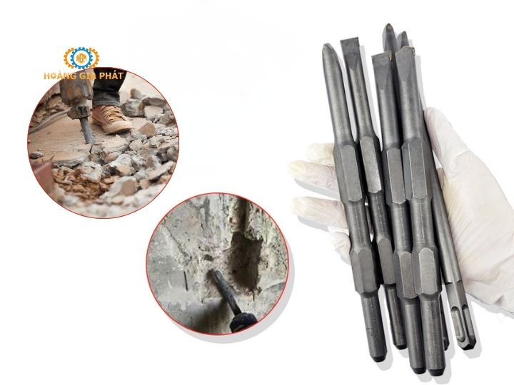 Phụ kiện mũi đục cho máy đục bê tông